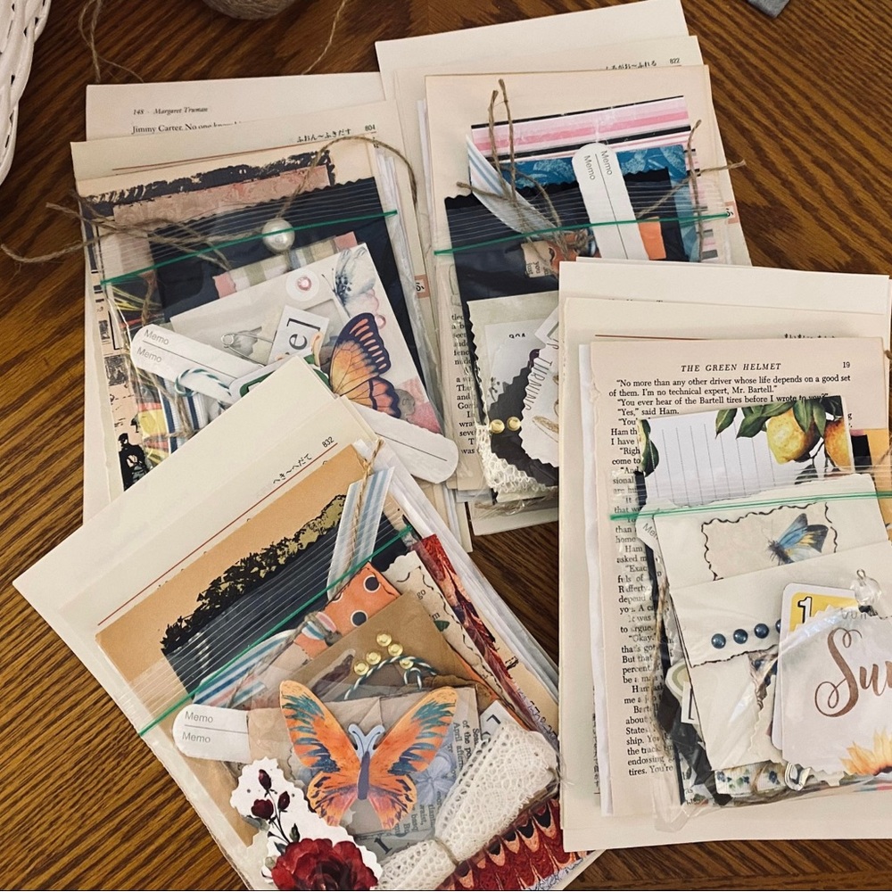 Junk Journal/ Scrapbook Bundle of Papers and Ephemera